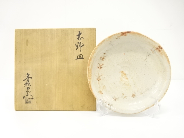 JAPANESE CERAMICS / SHINO PLATE / ARTISAN WORK
